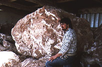 Stan Jones with just another stone